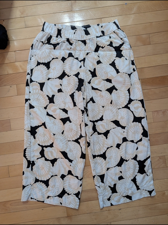 Jules & Leopold Pants - Jules & Leopold Shell-Pattern Wide Leg Pants